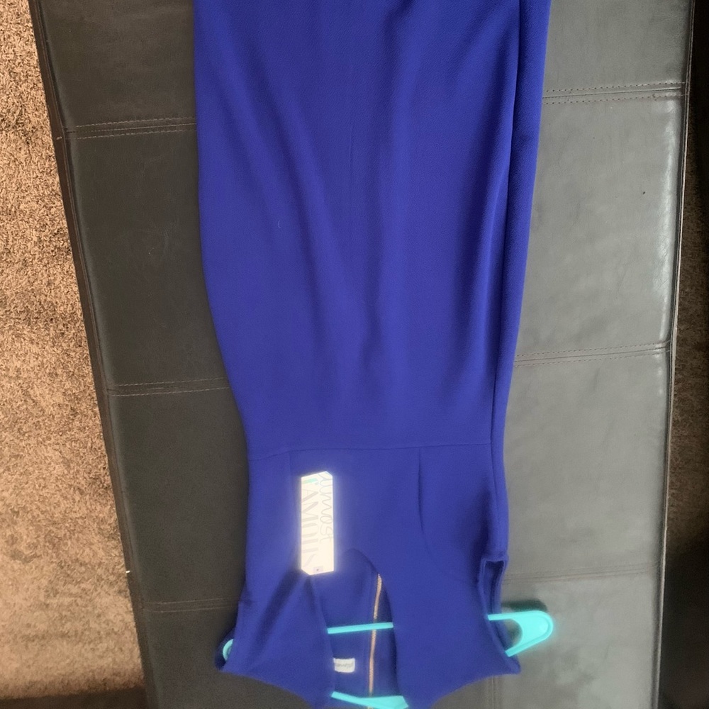 Blue bodycon dress